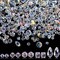 1280 Pieces Assorted Crystal Rondelle Light Beads Drilled Gemstone Loose Beads Clear Crystal Glass Beads for Crafts Faceted Shiny Bead for Jewelry Making DIY Necklace Bracelet Earring Kit (AB Color)